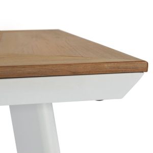 Dining table set 7 pieces white color Hm5240
