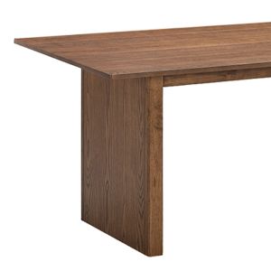 Eleganza-cairo 7-piece dining table set, walnut-colored Mdf, 180x99x75.8 cm