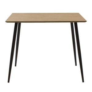 Dining table set Ezra-cuba of 3 Pp-mdf color black-sonoma 70x70x75cm