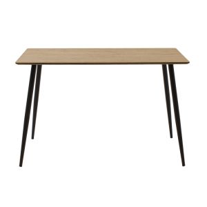 Dining table set Ezra-cuba of 5 Pp-mdf in black color 120x70x76cm