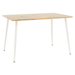 Dining table set Ezra-cuba of 5 Pp-mdf color white-sonoma 120x80x75cm