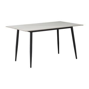 Sabia-gustas 5-piece dining table set, sintered stone, black color, anthracite, 120x60x75 cm