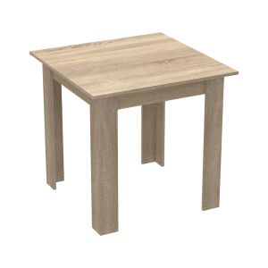 3-piece dining table set Manka I-bella Mdf in sonoma color 80x80x77cm