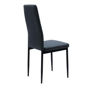 5-piece dining table set Manka-parker Madf in black-sonoma color 110x80x77cm