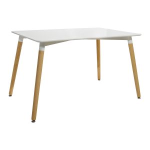 5-piece dining table set table 120x80x73 cm and chairs - Twist red Hm10080.04