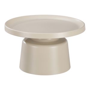 Ginoze coffee table set of 2 pieces in cappuccino metal color