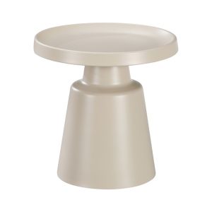 Ginoze coffee table set of 2 pieces in cappuccino metal color