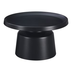 Ginoze coffee table set of 2 pieces in black metal