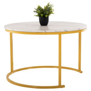 Set of MDF coffee tables, marble design Hm8763,11
