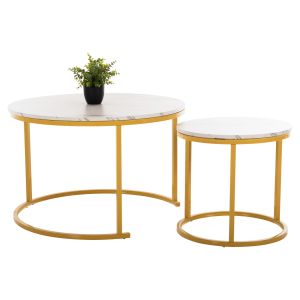 Set of MDF coffee tables, marble design Hm8763,11
