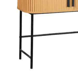 Конзола Fashma Scandi Inart цвят черен/натурален 80x30x70cм
