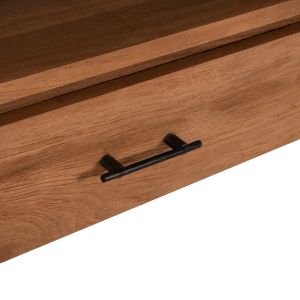 Конзола Grayson с 3 чекмеджета от тиково дърво Hm9556 в натурален цвят 180x45x80hcm