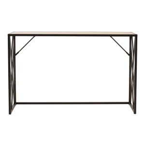 Конзола Ivy в цвят орех/черен 120х35х75cm
