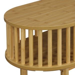 Конзола Nodial Mdf/бамбук в естествен цвят 120x39x85см
