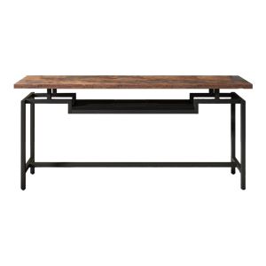 Конзола Onole от орех - черен метал 180x35x82см