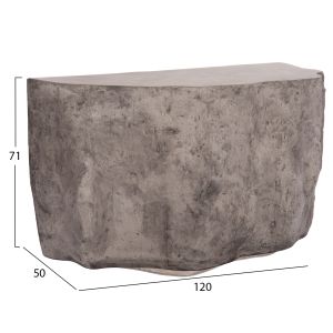 Console Rock Interon Santorini Hm18152.03 fiber cement in gray -- 120x50x71 cm.