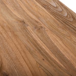 Конзола Shire Hm9800 от рециклирано тиково дърво с черни метални крака 240x50x90hcm