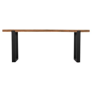 Конзола Shire Hm9800 от рециклирано тиково дърво с черни метални крака 240x50x90hcm
