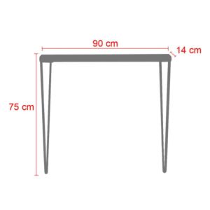 Конзола Tetty 90x14x75cm