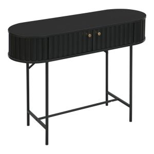 Конзола Zeplen Mdf-метал в черен нюанс 100x35x75см