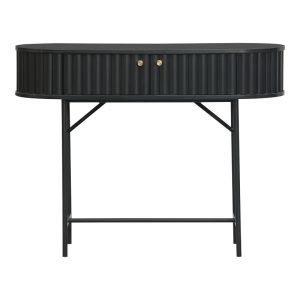 Конзола Zeplen Mdf-метал в черен нюанс 100x35x75см