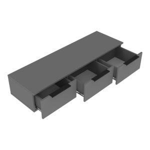 Конзола с 3 чекмеджета Doha в тъмносив цвят 120x39x22см