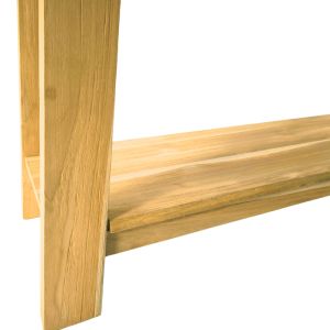 Конзолна маса Decoza тиково дърво в естествен цвят 140x40x80см