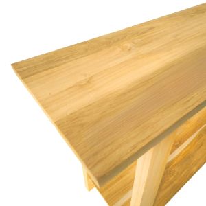 Конзолна маса Decoza тиково дърво в естествен цвят 140x40x80см