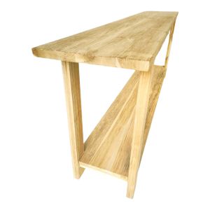 Конзолна маса Decoza тиково дърво в естествен цвят 200x40x80см