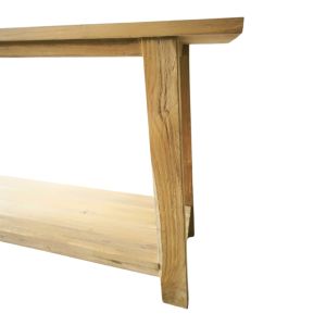 Конзолна маса Decoza тиково дърво в естествен цвят 200x40x80см