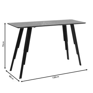 Конзолна маса Lifo Mdf тъмно сива 120x40x75cm