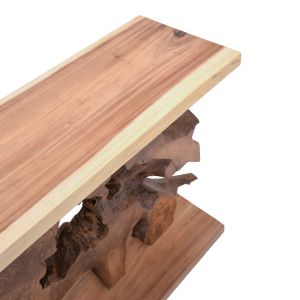 Конзолна маса Naturally Nasiol тиково дърво в естествен цвят 120x40x75cm