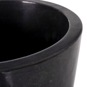 Конусна мивка от мрамор в черно и сиво D40x90hcmhm7808,01