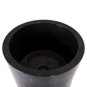Конусна мивка от мрамор в черно и сиво D40x90hcmhm7808,01