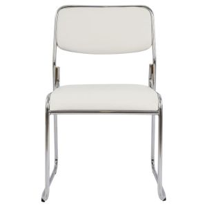 Конферентен офис стол Hm1019,02 бял цвят 48,5x51,5x77cm
