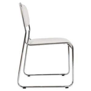 Конферентен офис стол Hm1019,02 бял цвят 48,5x51,5x77cm