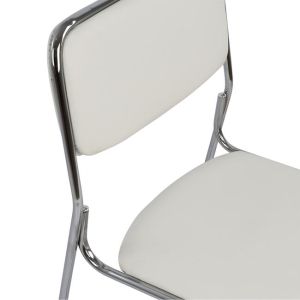 Конферентен офис стол Hm1019,02 бял цвят 48,5x51,5x77cm
