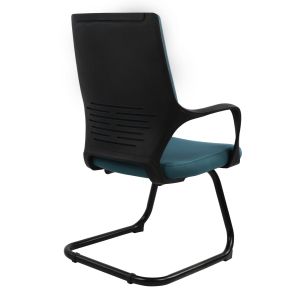Конферентен стол Hm0168,06 черно/синьо 63,5x59x94,5cm