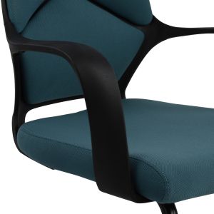 Конферентен стол Hm0168,06 черно/синьо 63,5x59x94,5cm
