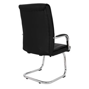 Jacob conference chair, black Pu with chrome base 57x66.5x102cm Hm1045.11