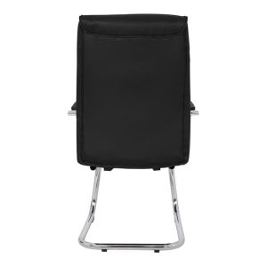 Jacob conference chair, black Pu with chrome base 57x66.5x102cm Hm1045.11