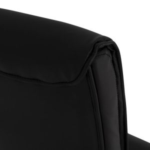 Jacob conference chair, black Pu with chrome base 57x66.5x102cm Hm1045.11