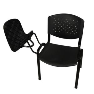 Conference chair with desk Homemarkt, black plastic 52x55x77cm Hm1038