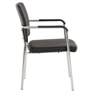 Conference chair with armrests, black 56.5x59x85cm Hm1070.01
