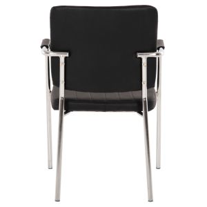 Conference chair with armrests, black 56.5x59x85cm Hm1070.01