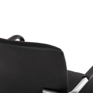 Conference chair with armrests, black 56.5x59x85cm Hm1070.01