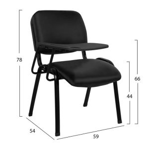 Конферентен стол с поставка за книга от Pu 54x59x78 HM10158