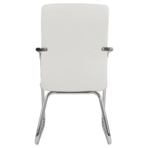 Conference chair, white, dimensions 55.5x67.5x94cm - Hm1021.02