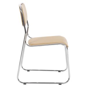Conference/guest chair Mabel, chrome frame-mocha Pu 47x48x78hcm Hm1019,07