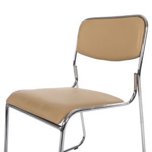 Conference/guest chair Mabel, chrome frame-mocha Pu 47x48x78hcm Hm1019,07